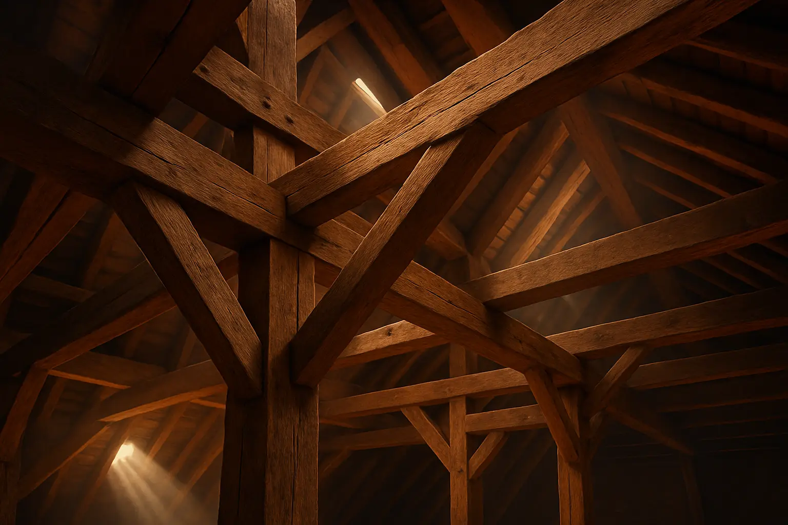 Charpente en bois traditionnelle à protéger contre les insectes xylophages - SOSPUNAISE73 Savoie